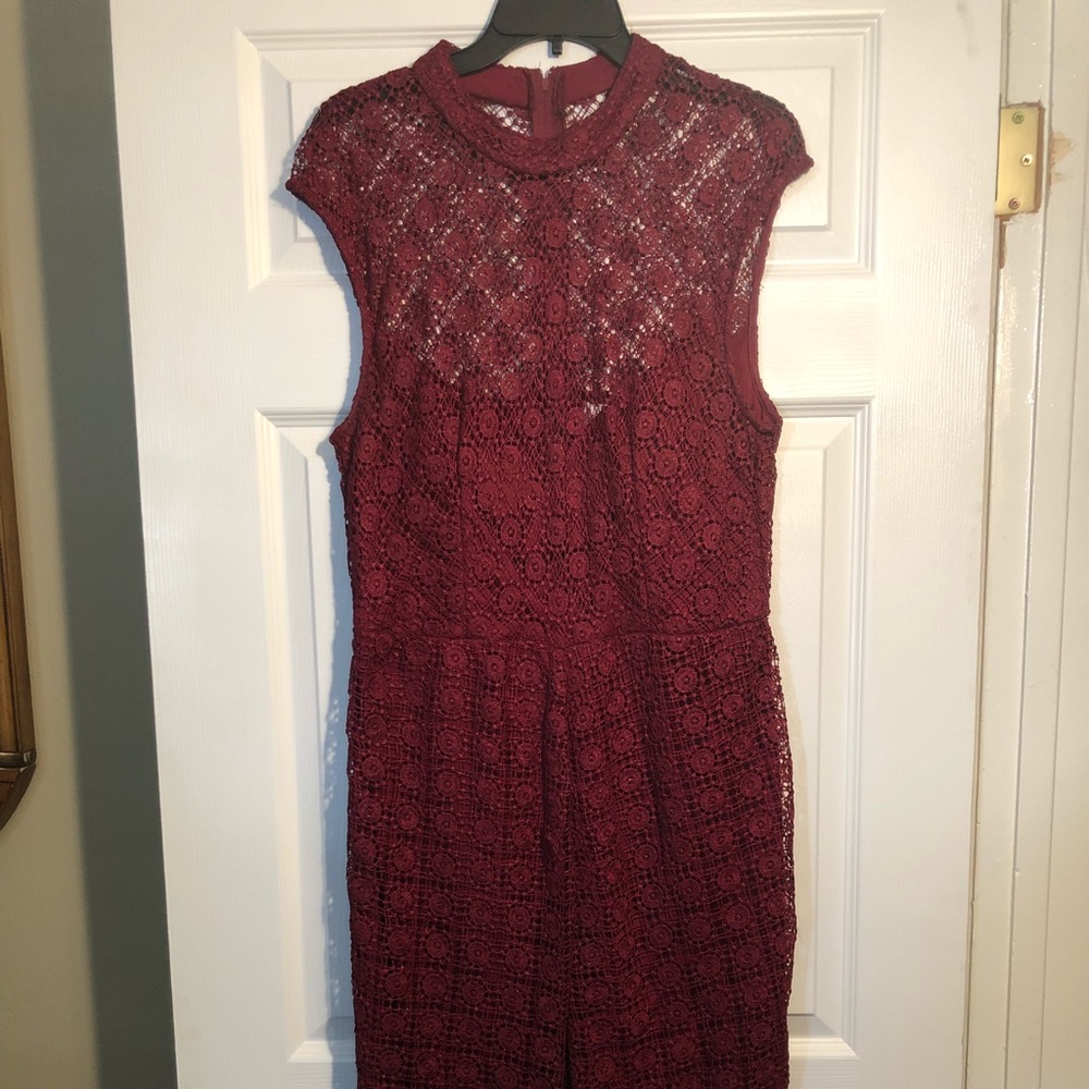 Burgundy dress